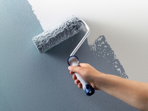 mal veggene med Beckers maling. Blåe vegger i stue eller soverom. Ultramatte farger. Se alle våre malinger til innendørs