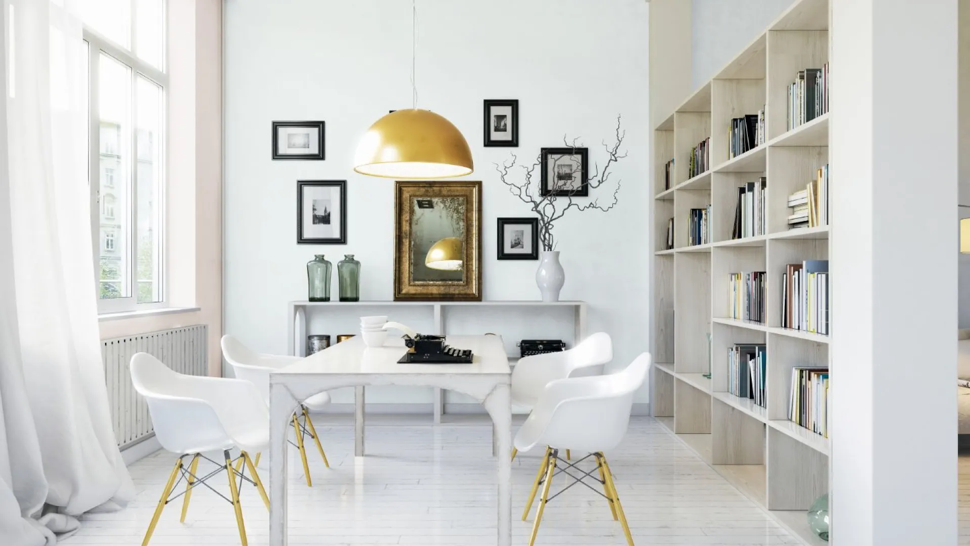 Hvitt rom. Hvitt design. Beckers maling