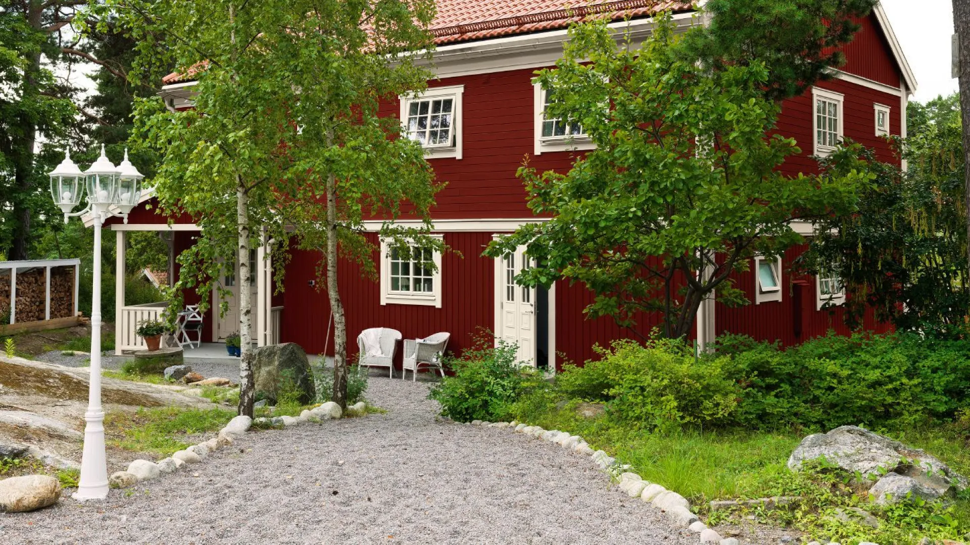 Röd villa i faluröd