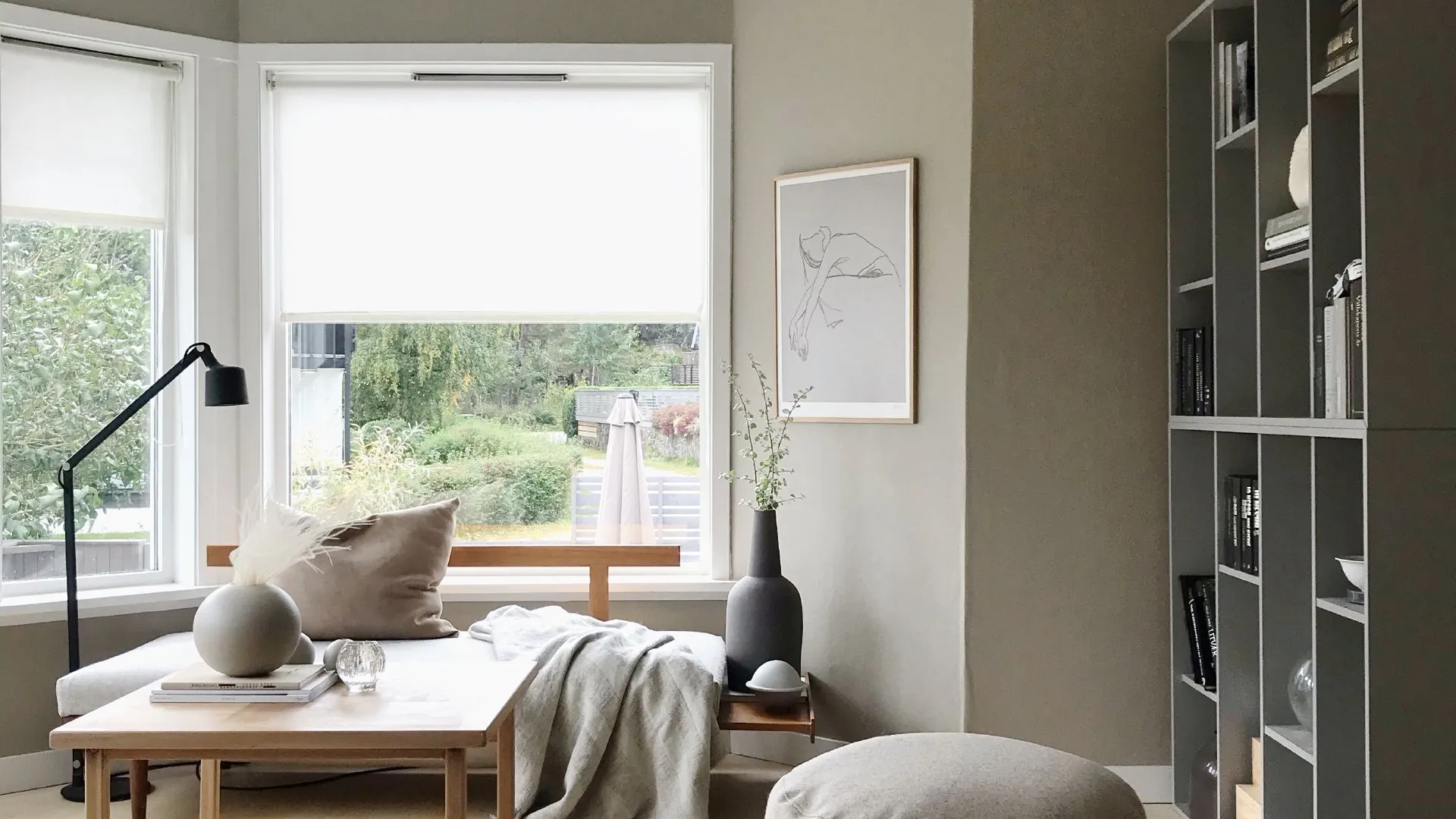Beige og lys stue. Inspo til DIY