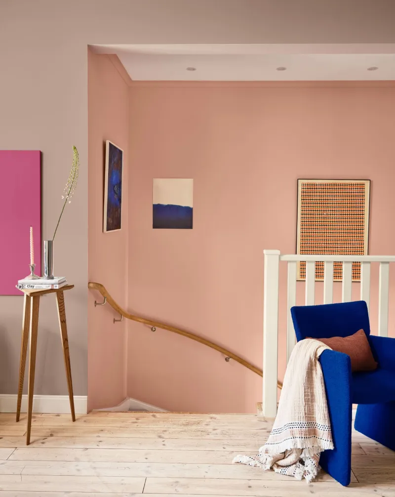 Fargekart inspirasjon til trendfarger 2021, rosa inspirasjon