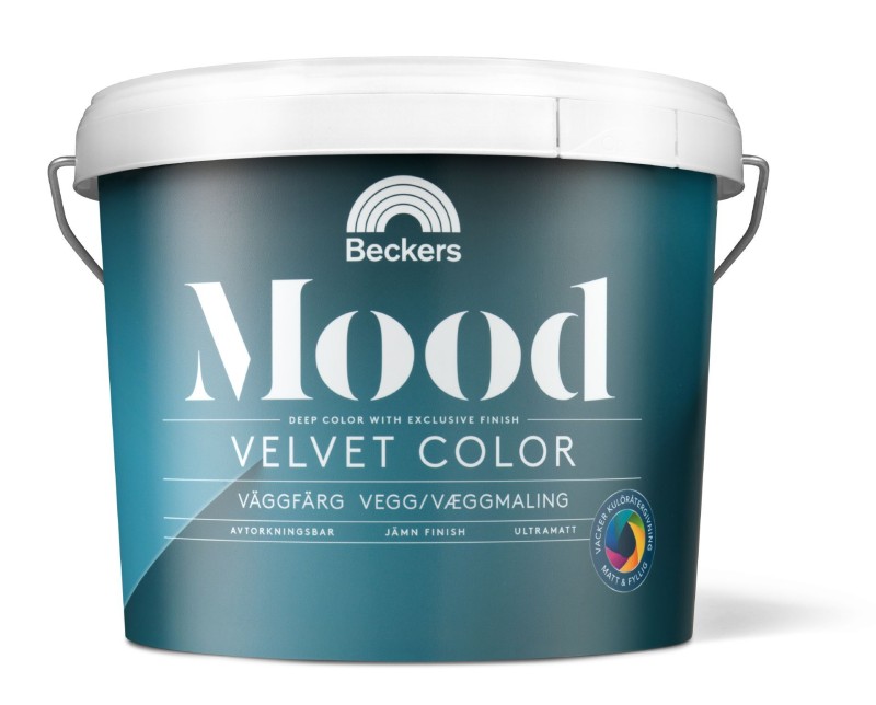 Mood Velvet Color, ultramatt maling til vegger innendørs og maleprosjekt DIY