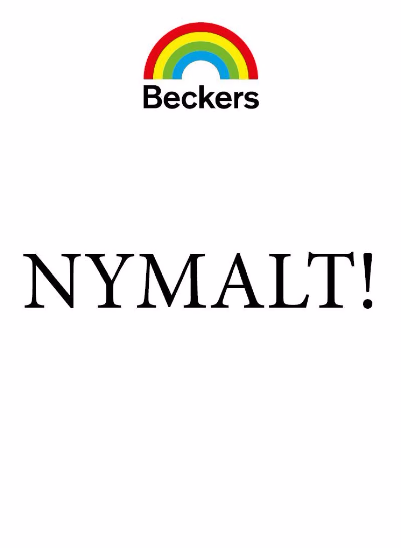 Beckers infoskilt til maleren, nymalt