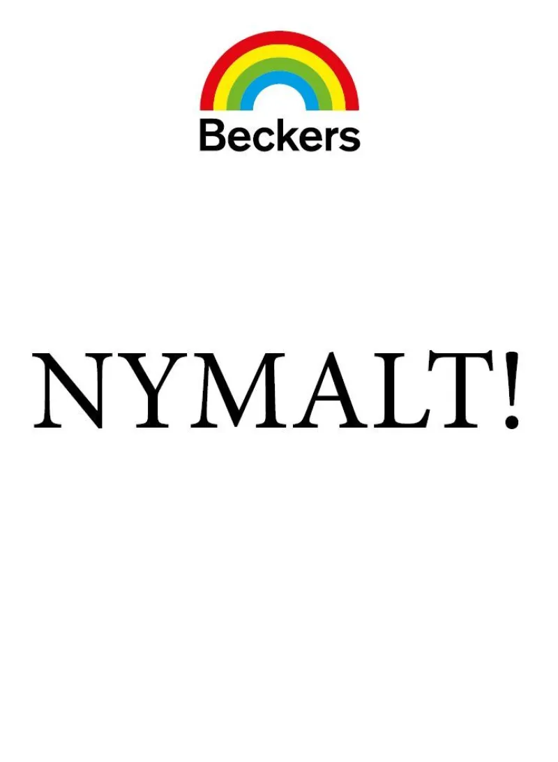 Beckers infoskilt til maleren, nymalt