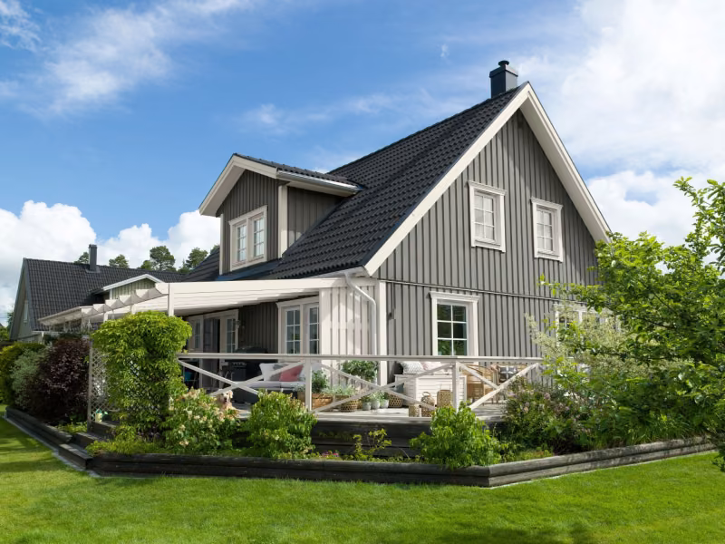 Grågrönt hus